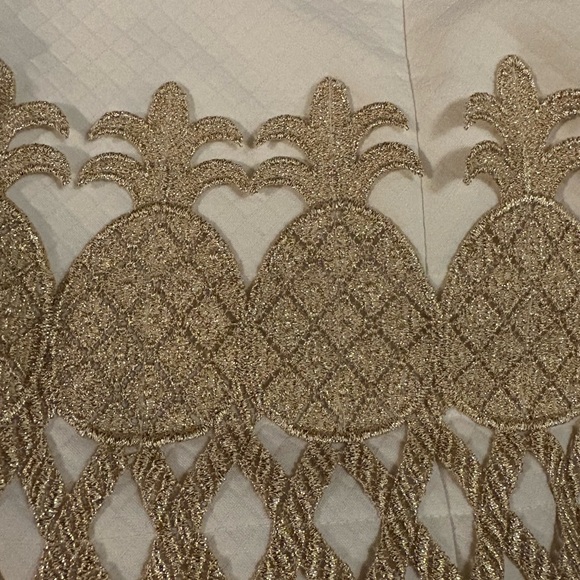 Lilly Pulitzer White Dress with Gold Accents - Picture 3 of 12